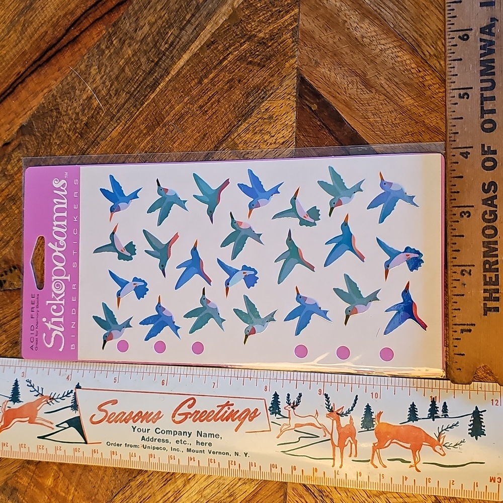 Stickopotamus Binder Sticker sheet Birds stickers sealed